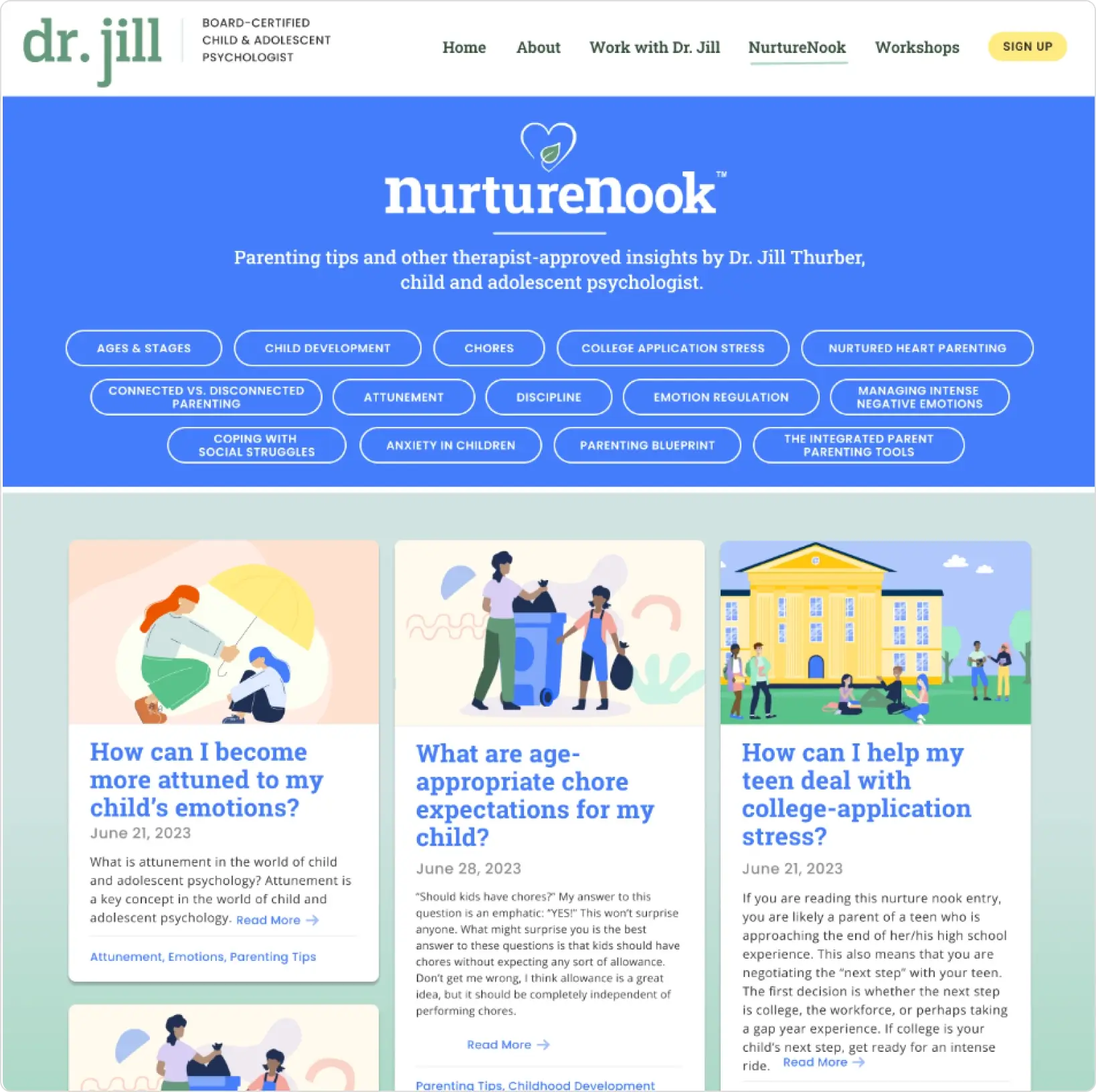 Dr. Jill Thurber Therapy blog