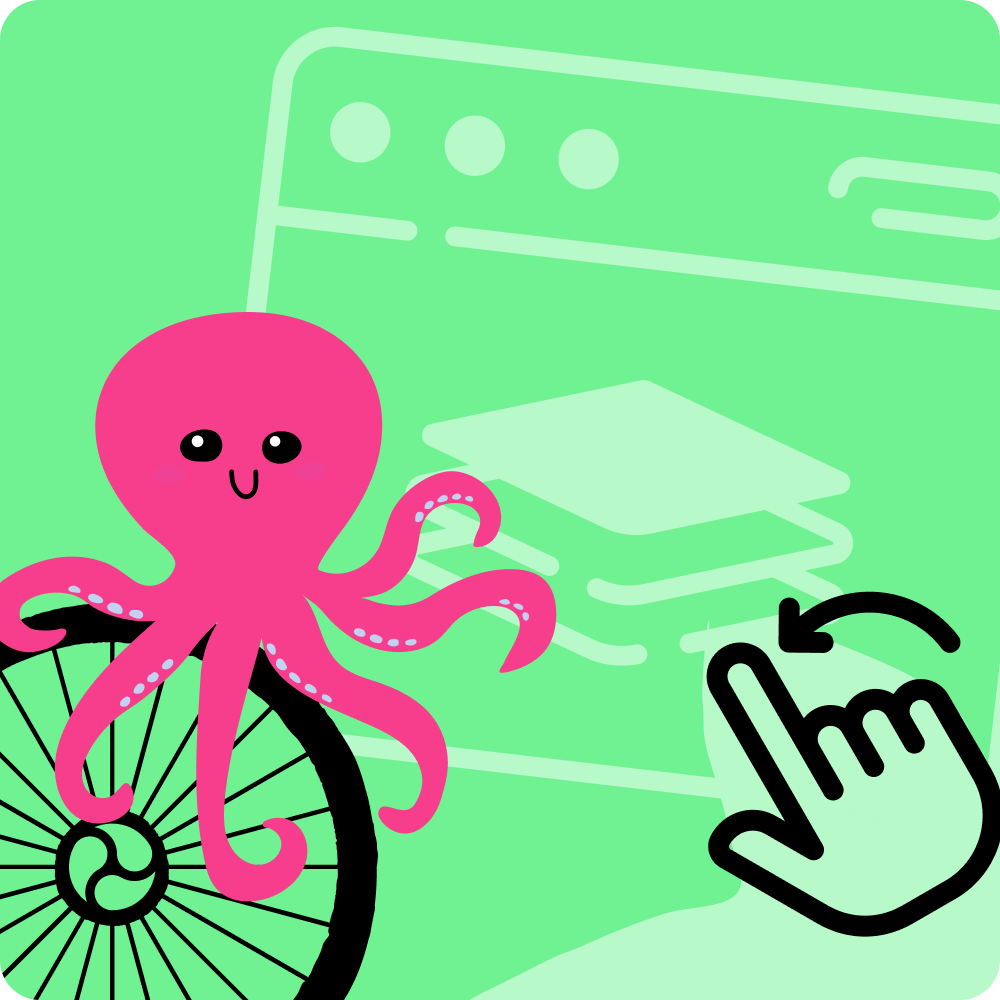 Swipe Our Tech Stack: The Essential Tools That Keep Our Agency Running (And Why Small Businesses Love Them). Image of Dooley Design Group logo with illustrations of an octopus, starfish and finger pointing on a tech stack