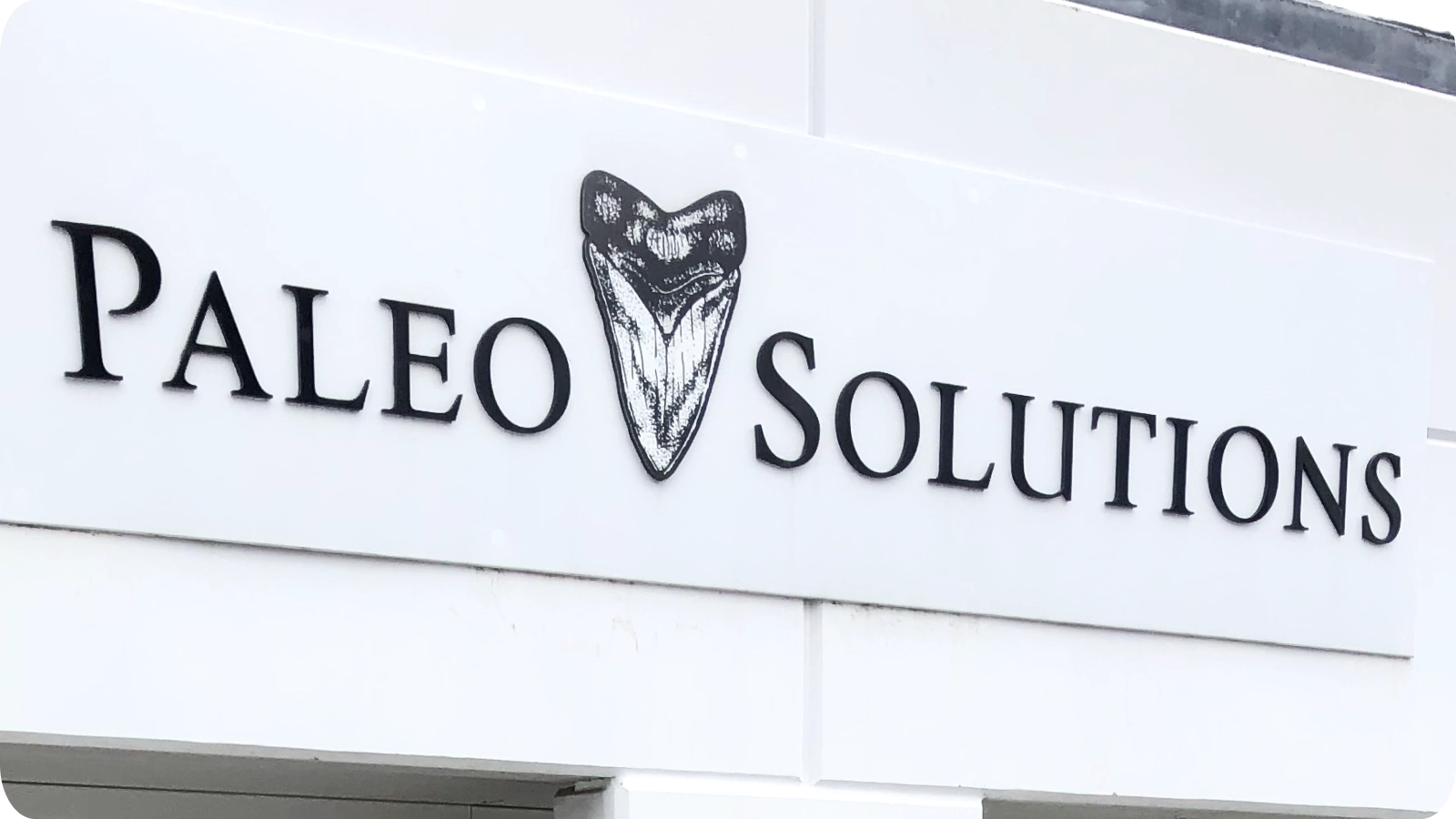 Photo of the Paleo Solutions office sign